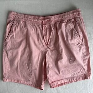 NWOT Hollister Men's Jogger Shorts XL  7" Epic Flex Pink Drawstring Cotton